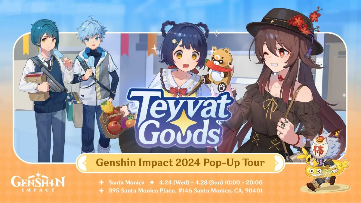 Genshin Impact Merchandise Coming to Santa Monica Pop-up Store