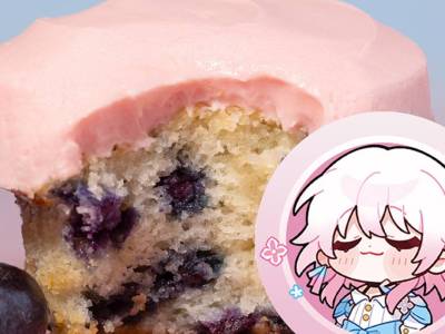 Honkai: Star Rail Sprinkles Cupcakes Inspired by March 7th