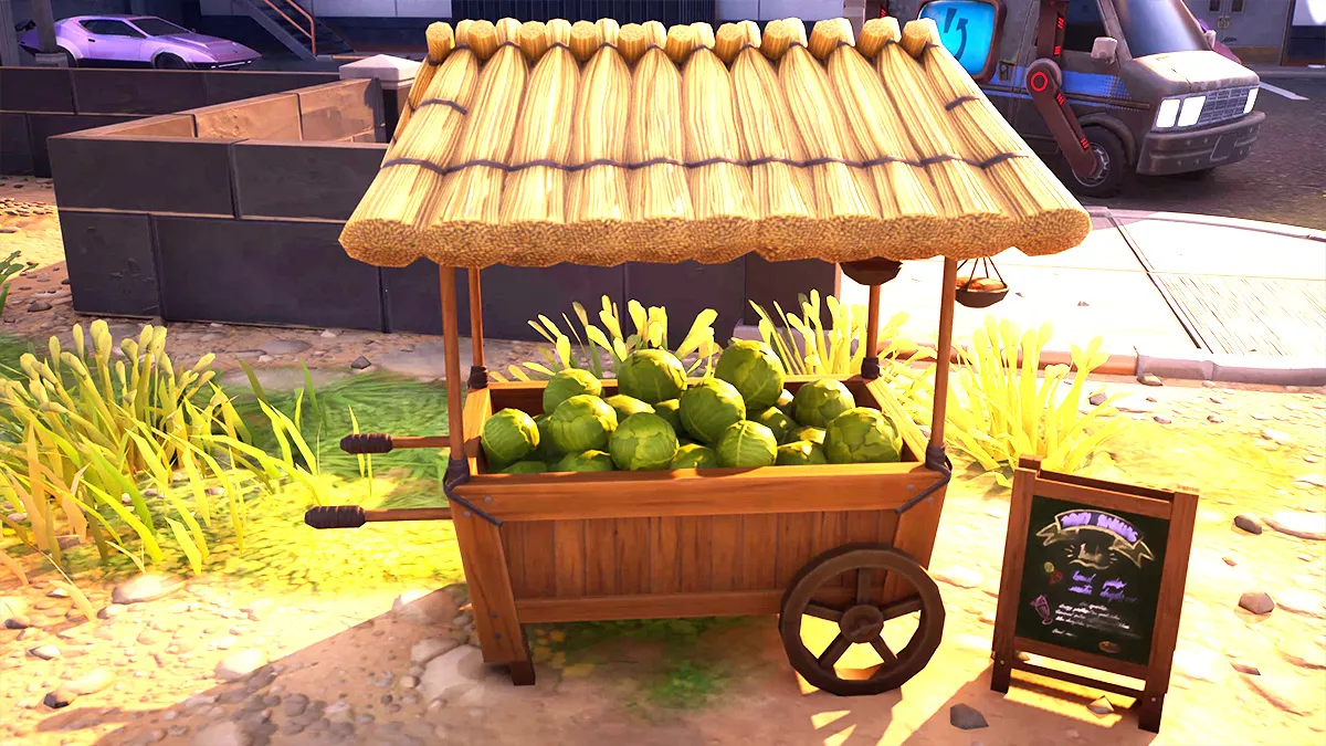 How to Destroy Cabbage Cart in Fortnite (Avatar Elements Quest)