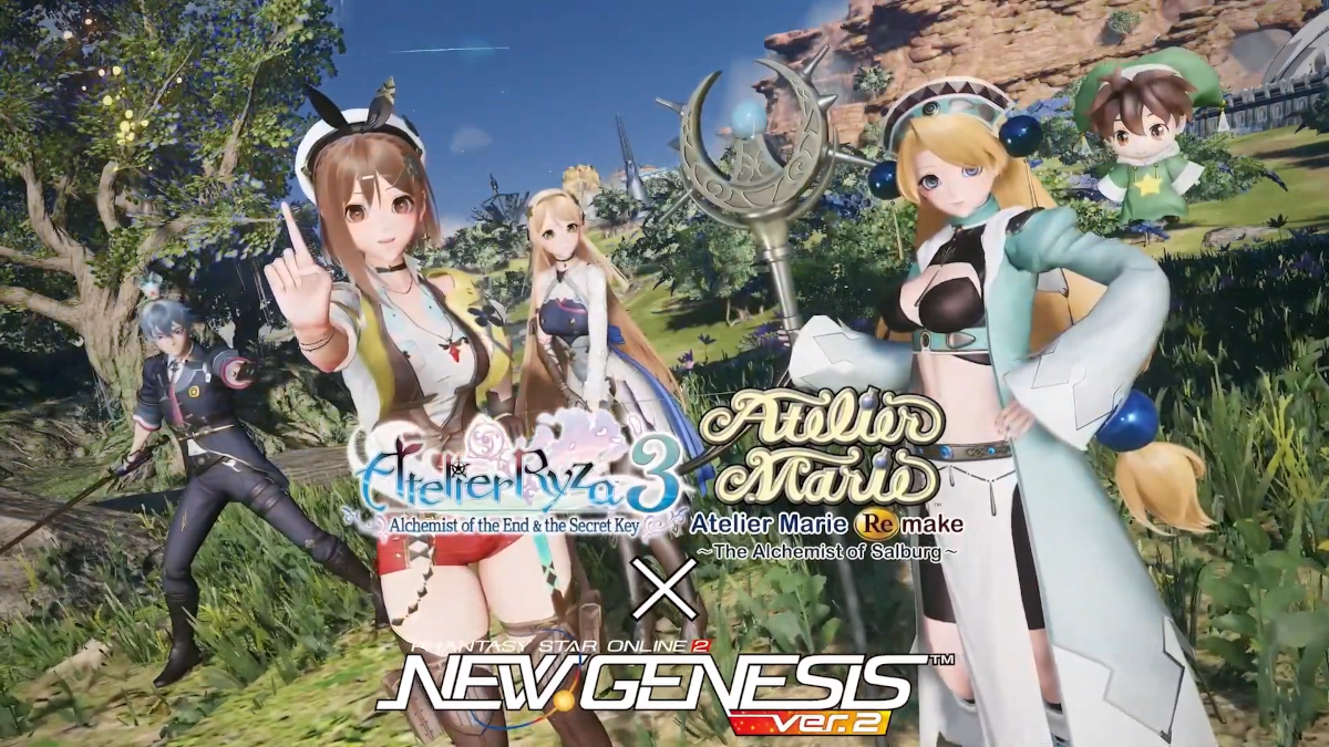 Phantasy Star Online 2 PSO2 New Genesis getting crossover content from Atelier Marie and Ryza 3