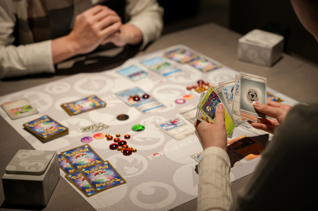 Playing TCG in Pokemon Card Lounge