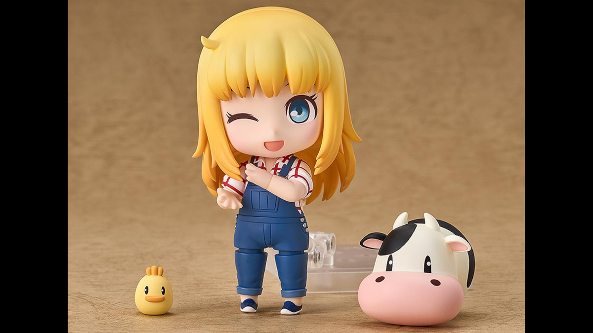 Story of Seasons Friends of Mineral Town Claire Nendoroid including series cow and chick