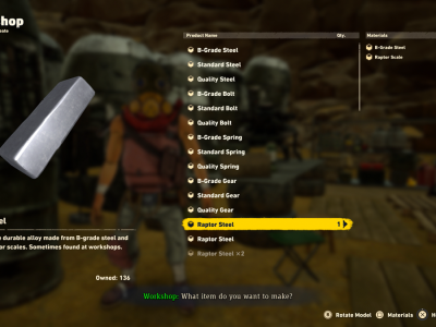 Where to Find Raptor Steel in Sand Land