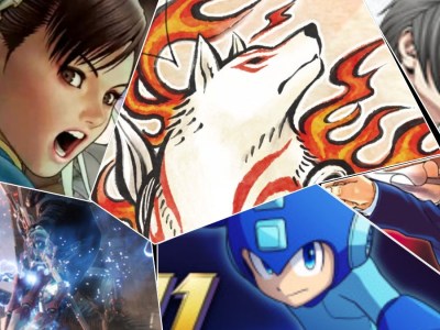 Characters from Street Fighter, Okami, Ace Attourney, Mega Man, and Monster Hunter