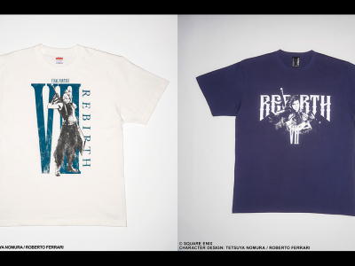 Final Fantasy VII T-shirts by Square Enix featuring Cloud Strife and Zack Fair