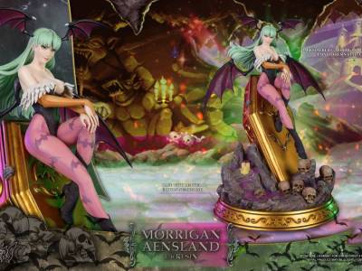 New Darkstalkers Morrigan Figure Leans on a Coffin