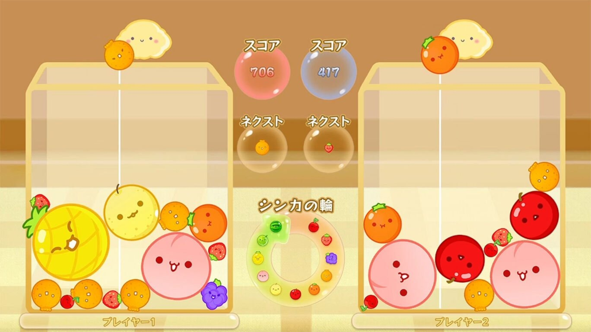Online versus mode in Nintendo Switch version of Suika Game