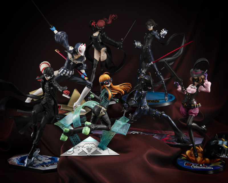 Les figurines Persona 5 Royal Lucrea de Joker Fox Violet Queen Crow et Noir sont apparues devant Oracle