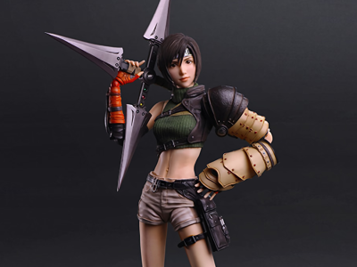 Play Arts Kai FFVII Rebirth Yuffie Figure Leaps Into Action