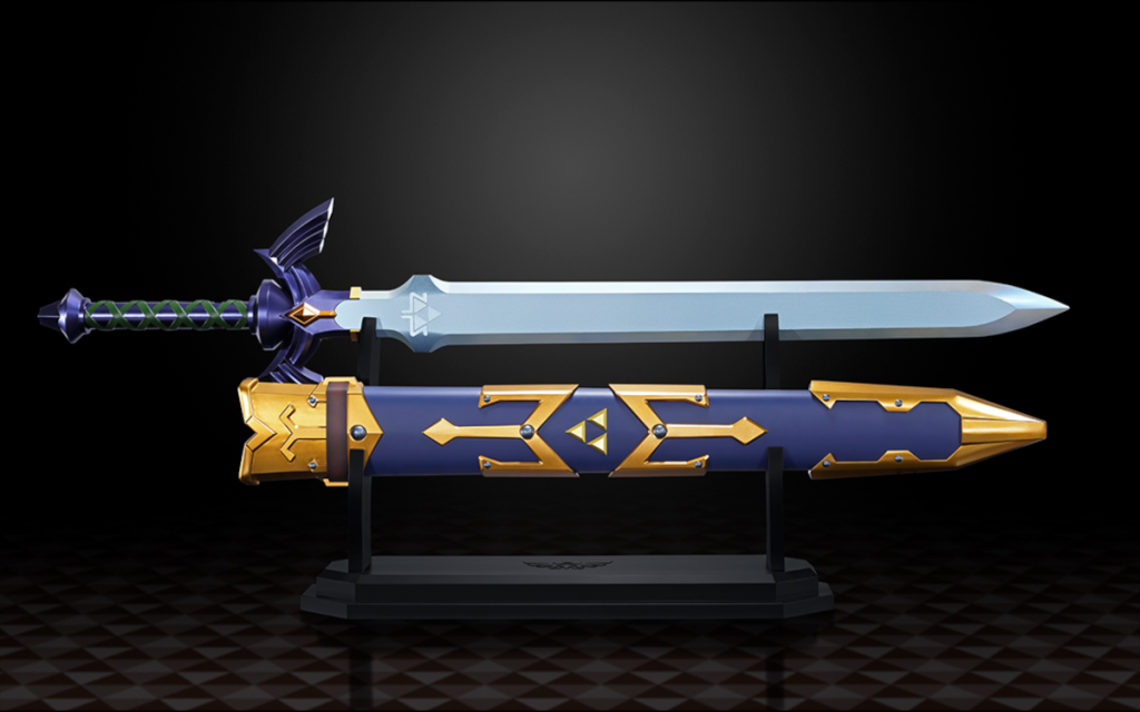 The Legend of Zelda Master Sword Proplica with sheath and stand
