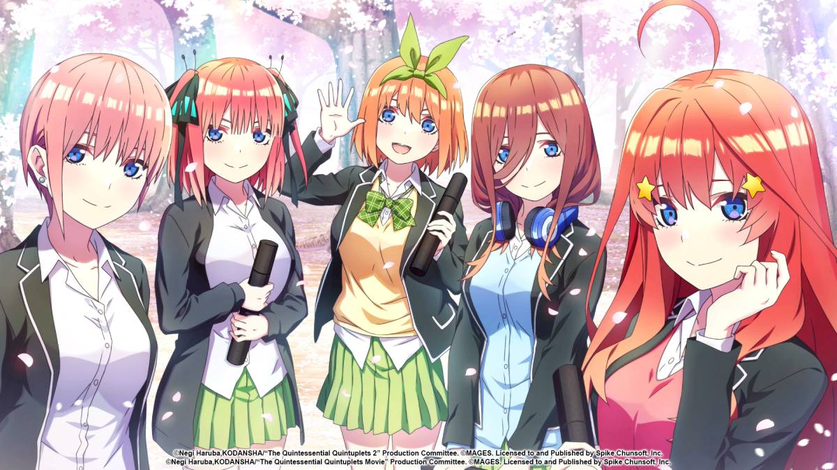 The Quintessential Quintuplets: Memories of a Quintessential Summer and Five Memories Spent With You will be on the PS4, Switch, and PC.