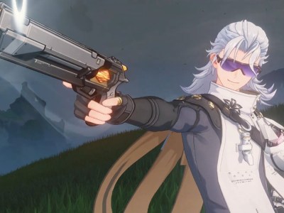 Aalto points his pistol off-screen