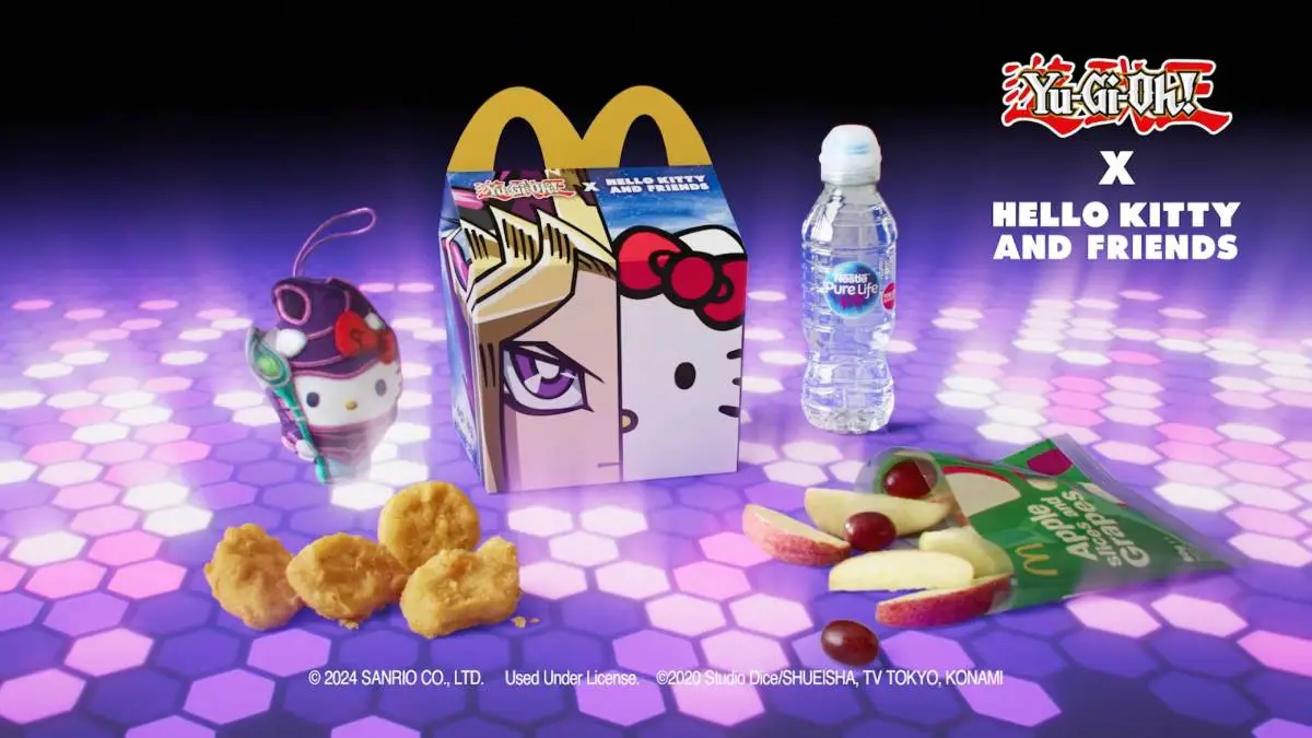 Yu-Gi-Oh Hello Kitty Happy Meal Toys at McDonald's in the UK