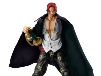 Version 1.5 One Piece Shanks Action Figure Wears a Cloth Cape
