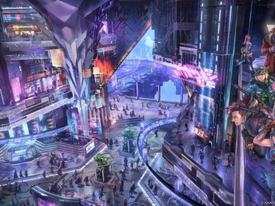 Player characters in the new hub area: solution nine