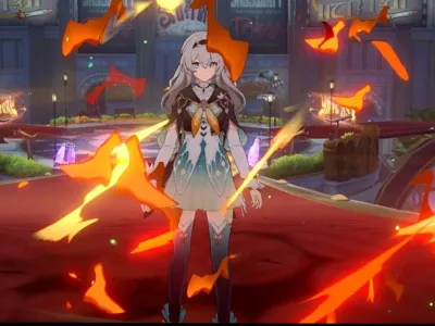 Firefly surrounded by flames