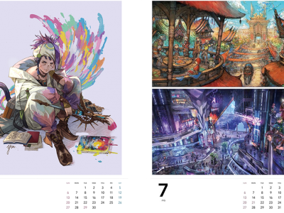 Final Fantasy XIV Dawntrail 2025 Calendar Lets You Reuse Its Art