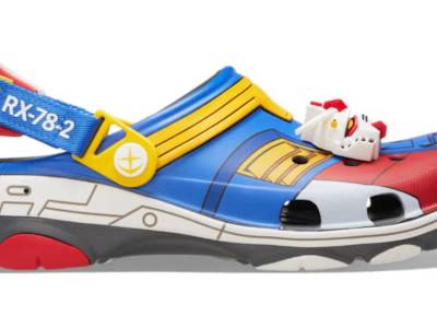 The Gundam Crocs are available now for adults and kids, alongside Jibbitz charms of major characters like Amuro Ray and Char Aznable.