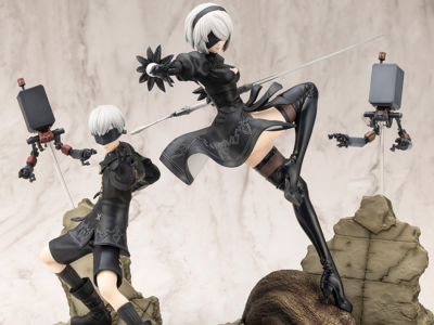 NieR Automata 2B and 9S ARTFX J figures by Kotobukiya