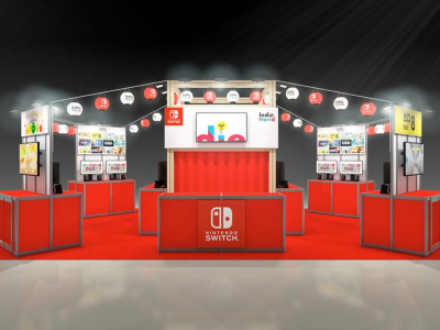 Nintendo booth at BitSummit Drift