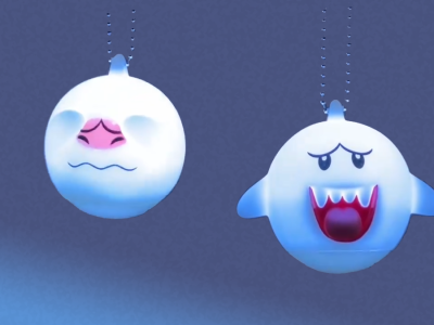 Taito And Nintendo Boo Keychain