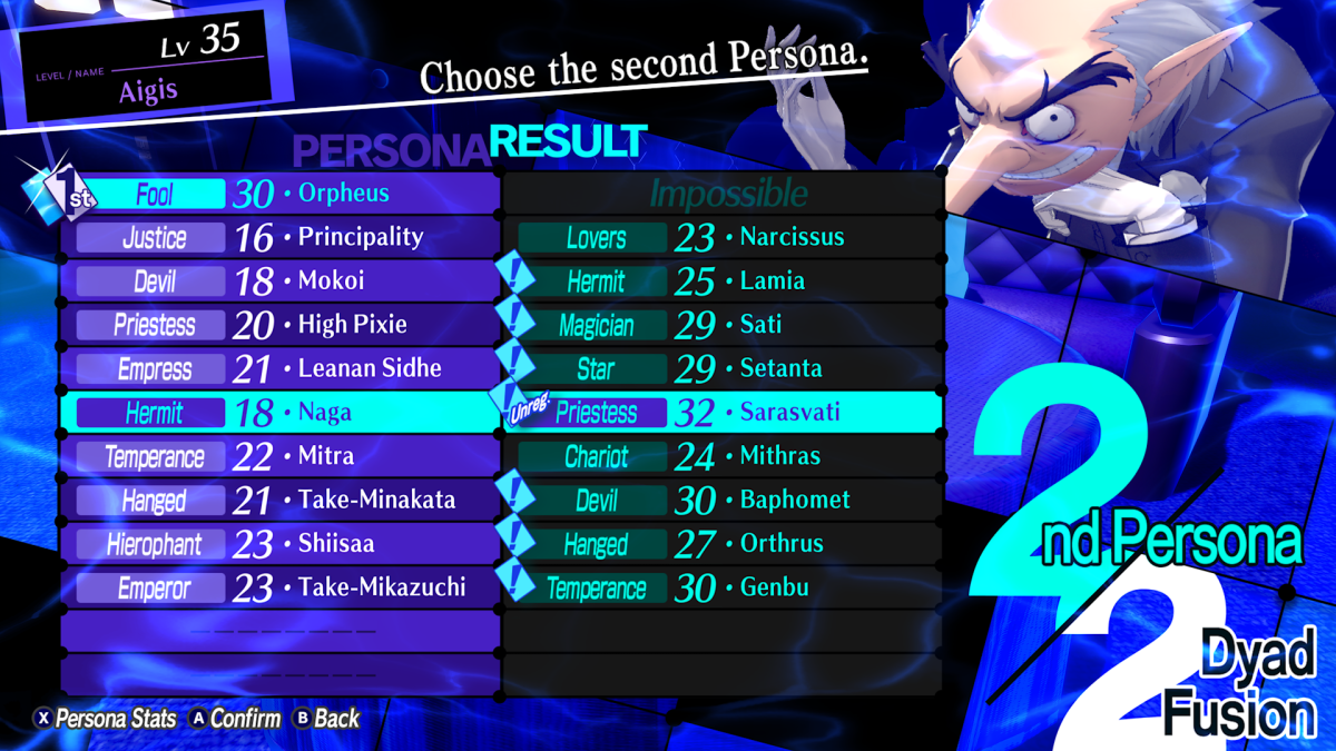 How to fuse Sarasvati with Agilao in Persona 3 Reload Episode Aigis The Answer