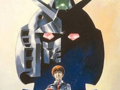 Key Art of Amuro and the Gundam from the Mobile Suit Gundam Compilation Movie 1