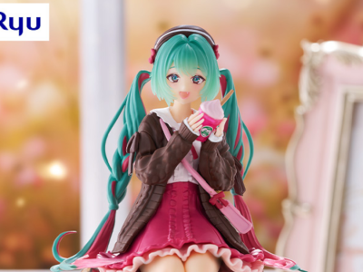 Hatsune Miku Autumn Date Pink version noodle stopper figure by FuRyu