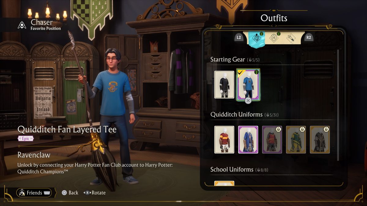 How to connect Harry Potter Fan Club and WB Games account to Quidditch Champions