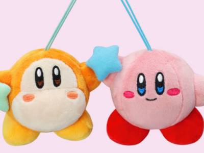 Kirby and Waddle Dee Plush Can Hold Hands