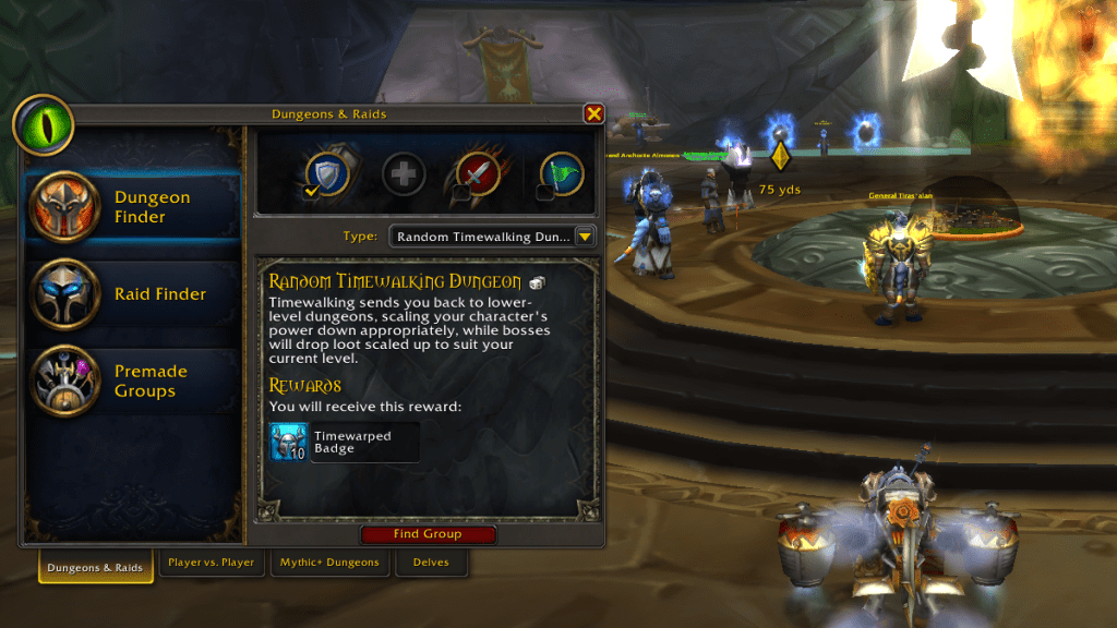 WoW World of Warcraft Timewalking Vendor Burning Crusade