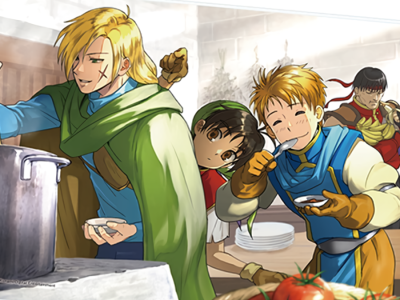 Gremio Makes Stew in Suikoden 1 and 2 Famitsu DX Pack