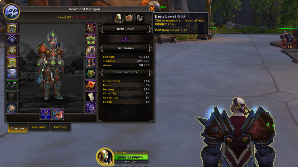 WoW World of Warcraft ilevel