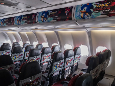 See the Sega and AirAsia Sonic the Hedgehog Plane