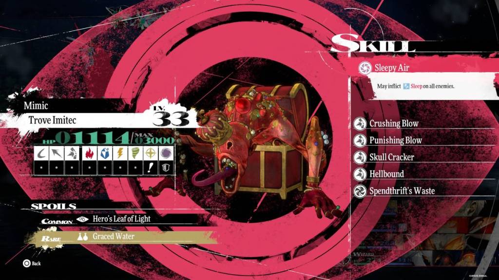 Trove Imitec Weaknesses in Metaphor: ReFantazio