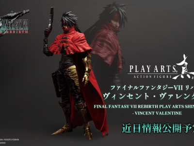 Final Fantasy VII FFVII Rebirth Vincent Valentine Play Arts Shin action figure teaser