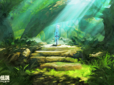 Master Sword in Korok Forest in Zelda Breath of the Wild - soundtrack composed by Yasuaki Iwata