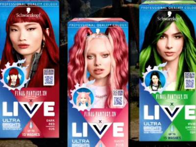 Square Enix revealed there will be FFXIV Schwarzkopf Live hair dye, with the teaser image showing three different varieties.