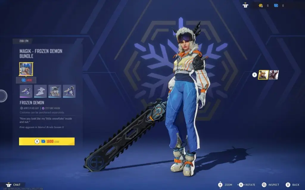 Marvel Rivals Winter Event Christmas skins - Magik