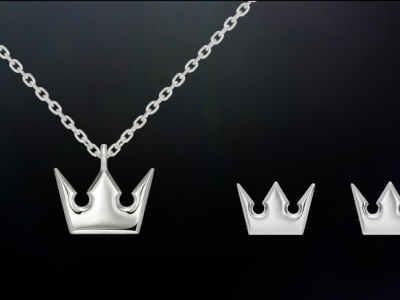 Kingdom Hearts Sora Crown necklace and earrings by U-Treasure