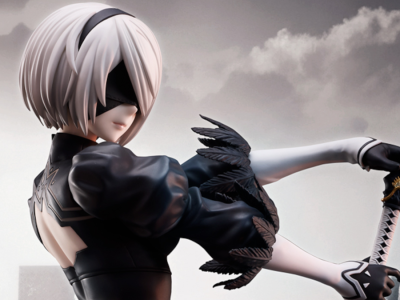 Nier Automata anime 2B figure with 1-4 scale