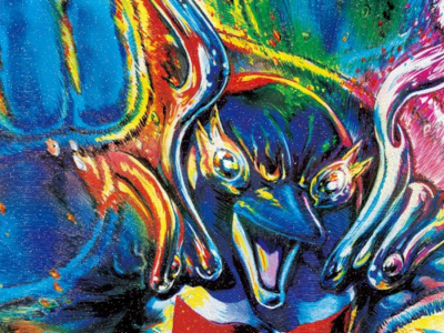 Pokemon TCG Palafin Hero card illustration by Fist of the North Star artist Tetsuo Hara