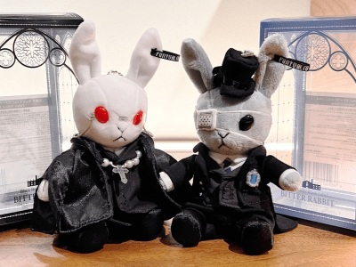 Black Butler Bunny Plushes Based on Ciel and Sebastian