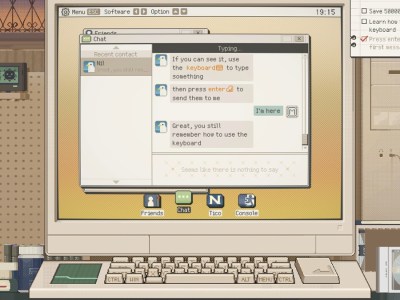 S4U: CITYPUNK 2011 AND LOVE PUNCH - An online chat with someone on an old computer screen.