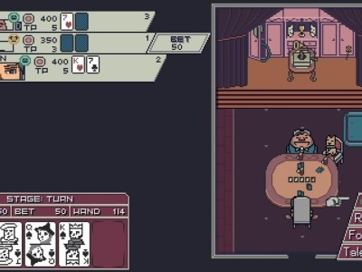 Dance of Cards - Two men and a dog sit and play poker.