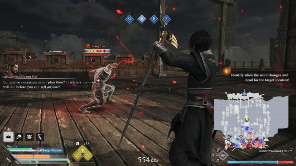 Detect Huang Gai's plot with Guo Jia to get Wei True Ending in Dynasty Warriors Origins