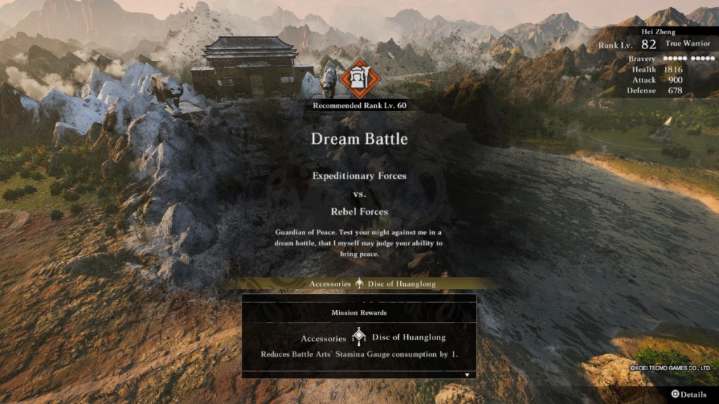 Dream Battle appearance will lead to final true ending in Dynasty Warriors Origins