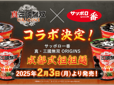 Dynasty Warriors Origins branded Chengdu Tantanmen instant noodles