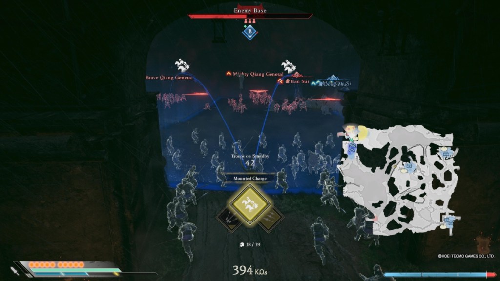 Dynasty Warriors Origins Tactics - Dramatic Success - mounted charge