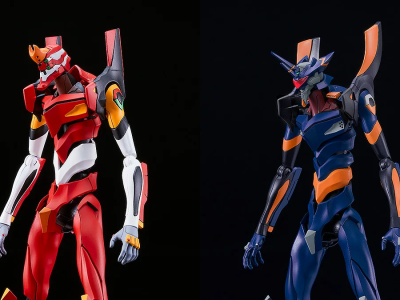 Evangelion Unit-02 and Mark 06 Moderoid kits by Good Smile Company